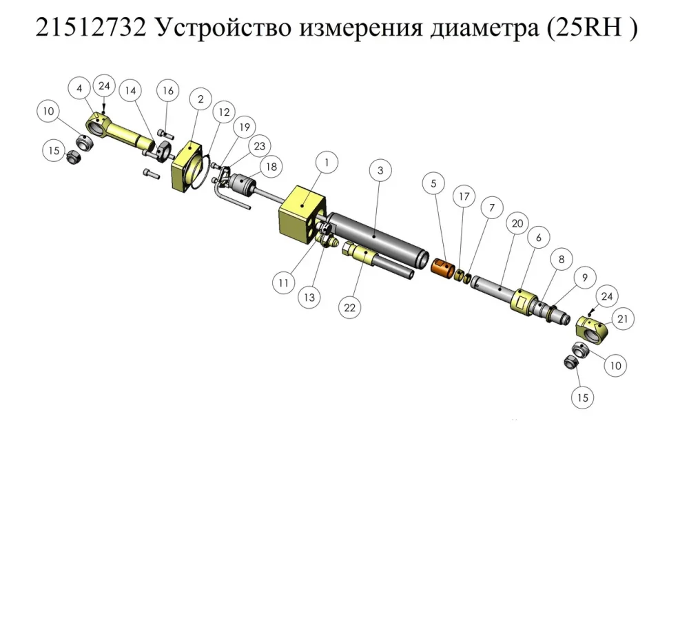 Устройство измерения диаметра